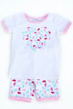 Milky Jelly Bean PJs White and Candy Pink